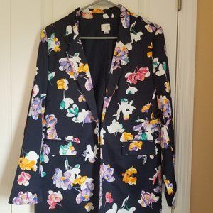 A New Day Navy Floral Blazer